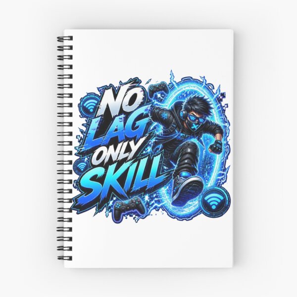 Item preview, NO LAG ONLY SKILL Gaming Sticker | Neon Esports Gamer Design designed and sold by Stylestickers55.