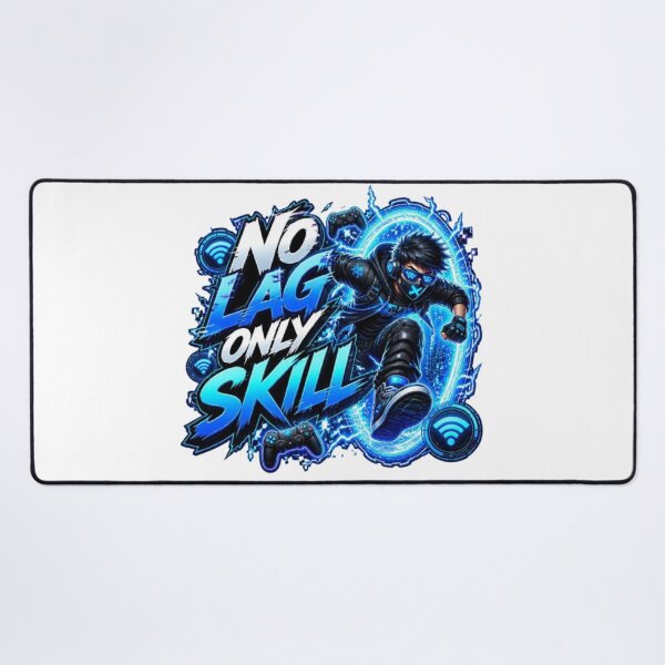 Item preview, NO LAG ONLY SKILL Gaming Sticker | Neon Esports Gamer Design designed and sold by Stylestickers55.