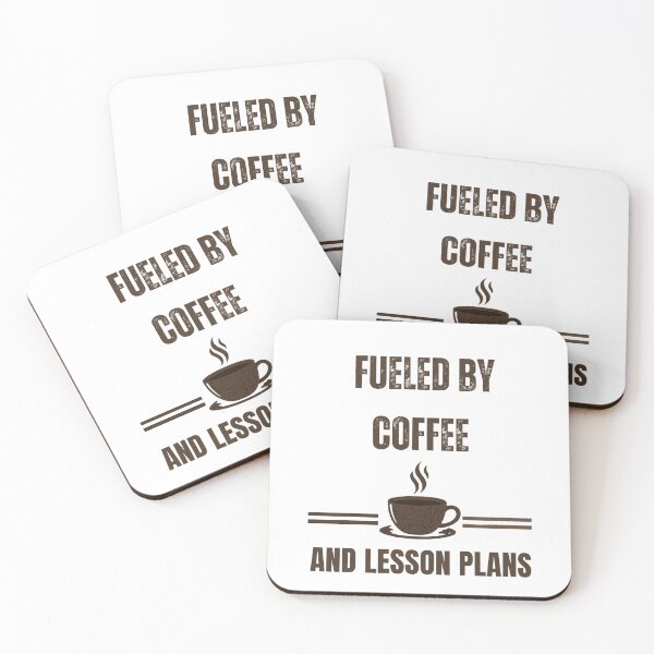 Item preview, Funny Teacher Gift Fueled by Coffee and Lesson Plans designed and sold by Worn & Witty.