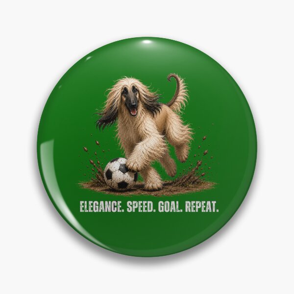 Item preview, Afghan Hound – Soccer Dog Illustration designed and sold by PAPIRO SIGLO XXI.