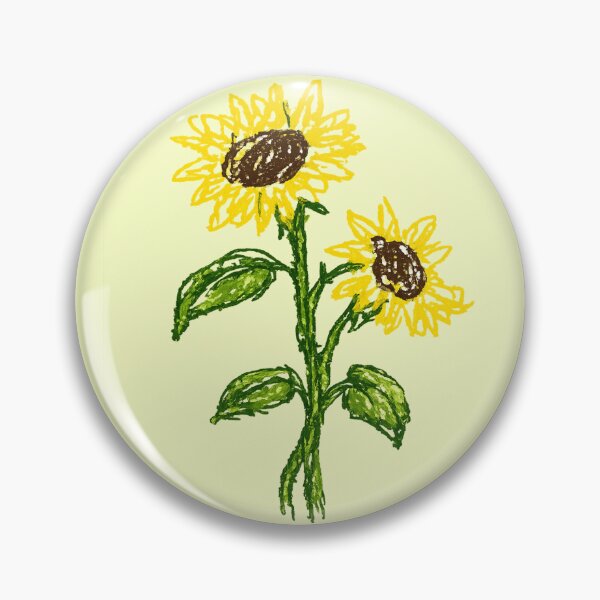 Item preview, Derpy Sunflower Duo | Funny Bad MS Paint Style Flower  designed and sold by designbyuzi.
