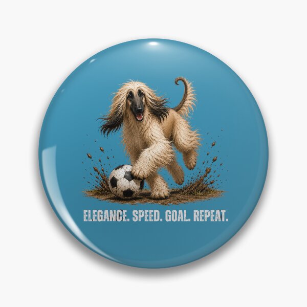Item preview, Afghan Hound – Soccer Dog Illustration designed and sold by PAPIRO SIGLO XXI.