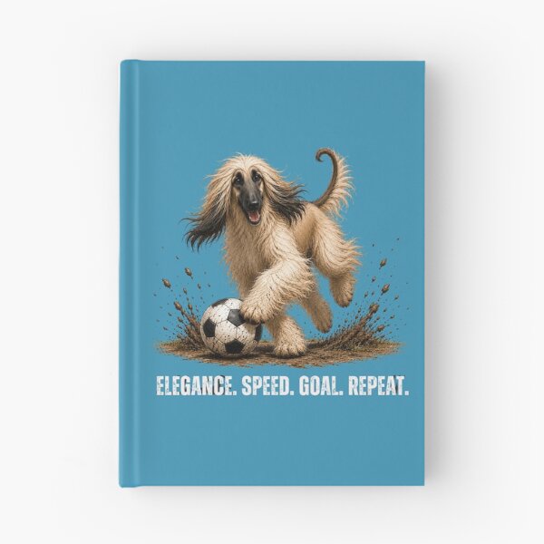 Item preview, Afghan Hound – Soccer Dog Illustration designed and sold by PAPIRO SIGLO XXI.