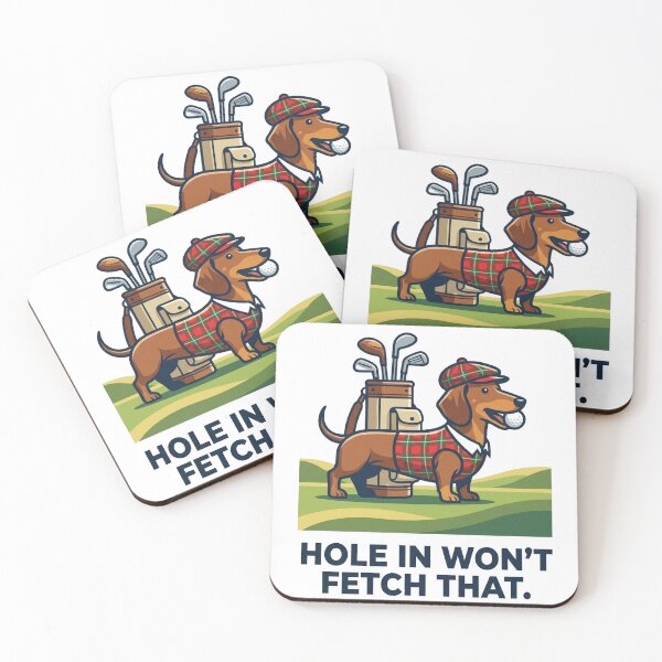 Item preview, Hole in Won't Fetch That Funny Golfer Dachshund Design designed and sold by jgoteiner.