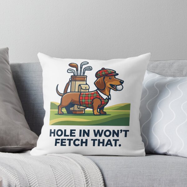 Item preview, Hole in Won't Fetch That Funny Golfer Dachshund Design designed and sold by jgoteiner.