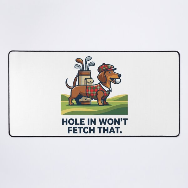 Item preview, Hole in Won't Fetch That Funny Golfer Dachshund Design designed and sold by jgoteiner.