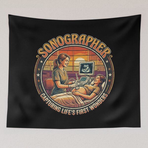Item preview, Sonographer Capturing Life's First Wonders - Vintage Ultrasound Technician designed and sold by SidTastic .