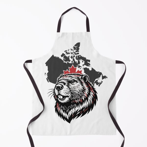 Item preview, Beaver with Canada Map | Canadian Wildlife Design | Rustic Nature & Canada Pride Illustration designed and sold by Softbear Atelier.