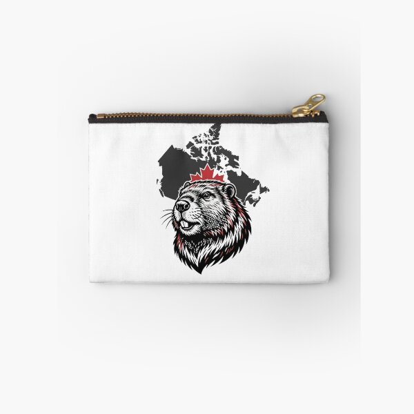Item preview, Beaver with Canada Map | Canadian Wildlife Design | Rustic Nature & Canada Pride Illustration designed and sold by Softbear Atelier.