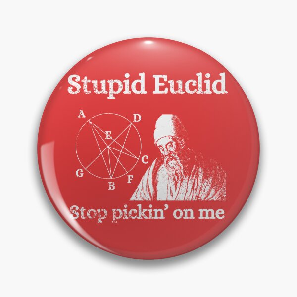 Item preview, Stupid Euclid - white print designed and sold by HeathWayPrints.
