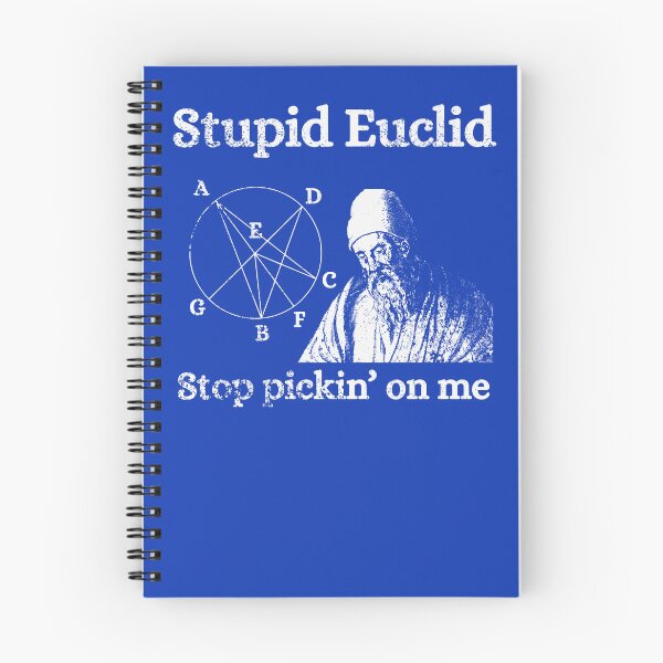 Item preview, Stupid Euclid - white print designed and sold by HeathWayPrints.