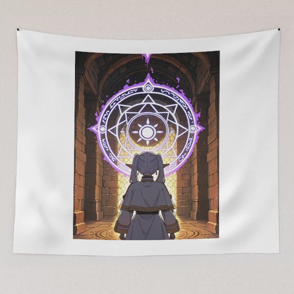 Item preview, Art - Stylized Fantastic Figure, Magical Ritual in an Ancient Crypt designed and sold by AnimeShin.