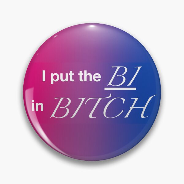 Item preview, i put the bi in bitch funny lgbtq+ sticker designed and sold by jack-of-spades.