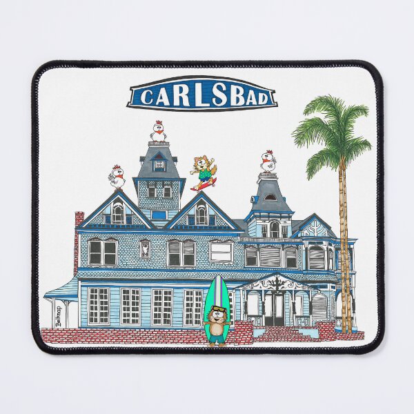 Item preview, Beach City Carlsbad Historic Twin Inns with Skater & Surfer designed and sold by Belknap.