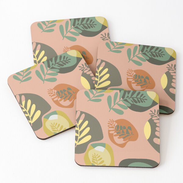 Item preview, Retro Leaf Pattern designed and sold by The Painted Lamb.