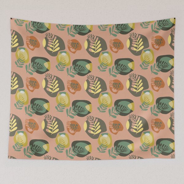 Item preview, Retro Leaf Pattern designed and sold by The Painted Lamb.