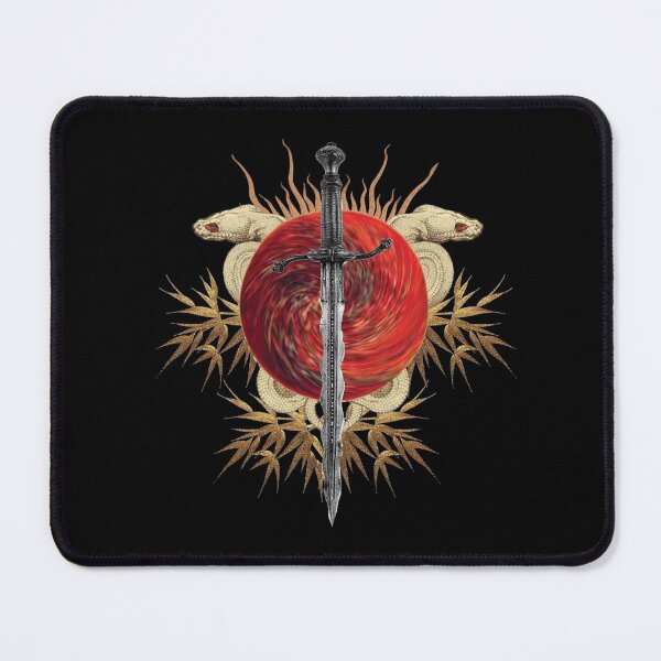 Item preview, Wrath | Dark Fantasy Snakes and Sword Crest designed and sold by FortunaMajorCo.