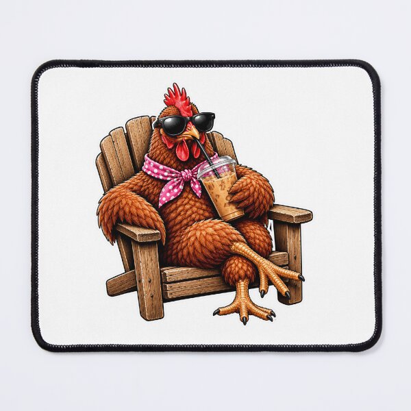 Item preview, Cool Chicken Drinking Iced Coffee | Funny Hen with Sunglasses | Chicken Lover Summer Design designed and sold by 76Valeria.