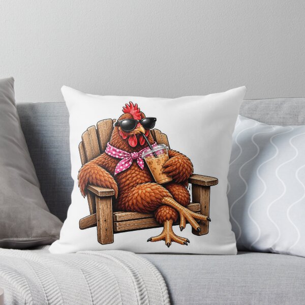 Item preview, Cool Chicken Drinking Iced Coffee | Funny Hen with Sunglasses | Chicken Lover Summer Design designed and sold by 76Valeria.