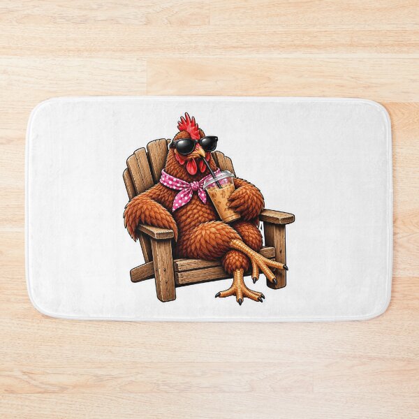 Item preview, Cool Chicken Drinking Iced Coffee | Funny Hen with Sunglasses | Chicken Lover Summer Design designed and sold by 76Valeria.