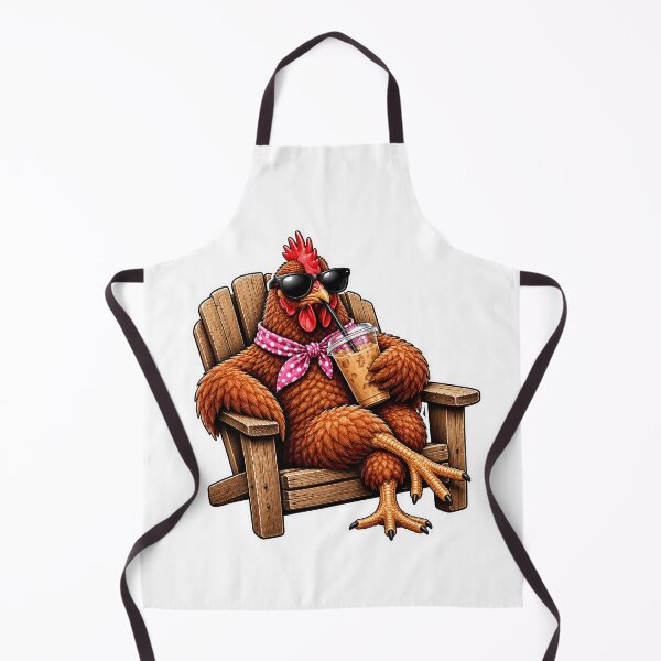 Item preview, Cool Chicken Drinking Iced Coffee | Funny Hen with Sunglasses | Chicken Lover Summer Design designed and sold by 76Valeria.