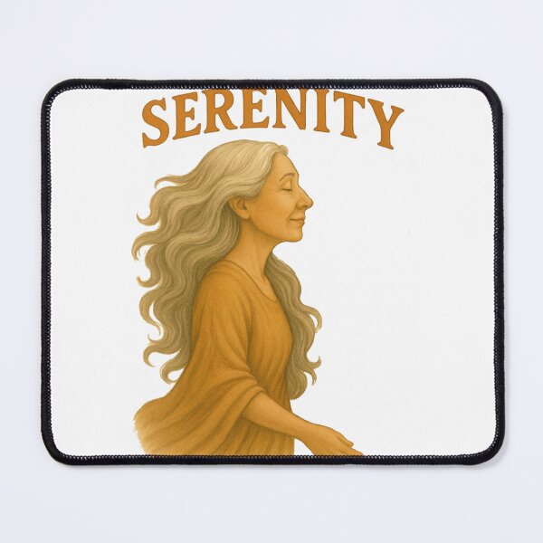 Item preview, Serenity Meditating Woman Boho Line Art designed and sold by BeverlyBooks.