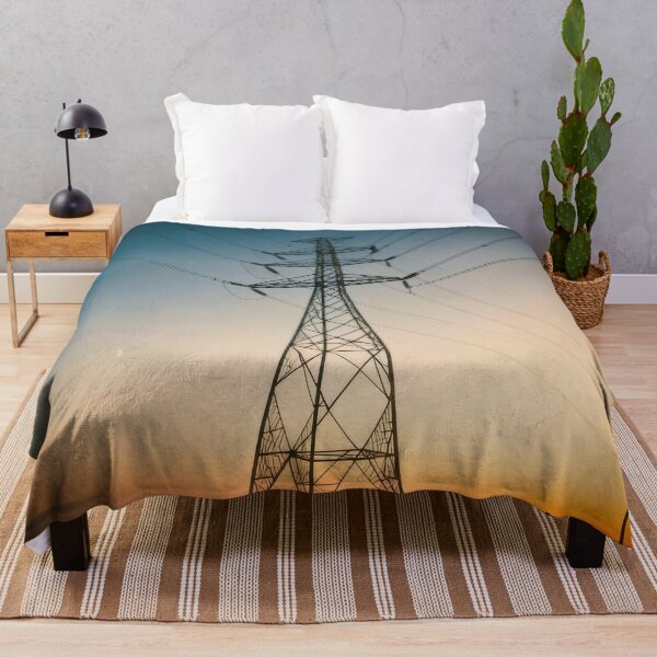 Item preview, Vintage Power Line Silhouette Sunset designed and sold by pinkal.