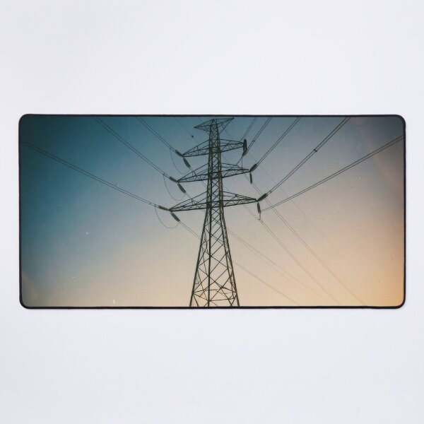 Item preview, Vintage Power Line Silhouette Sunset designed and sold by pinkal.