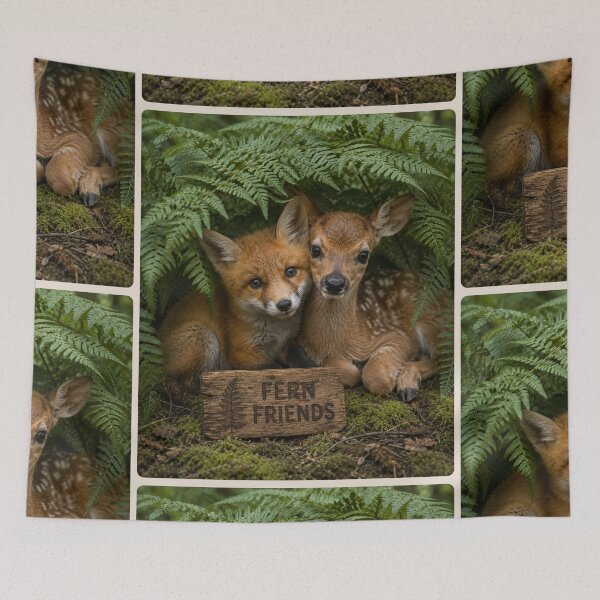 Item preview, Adorable Fox Fawn Fern Friends Woodland Animals designed and sold by BagFactoryUK.