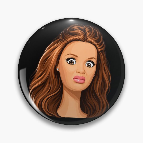 Item preview, Shocked Barbie Meme Cartoon Portrait designed and sold by MadcapPrints.