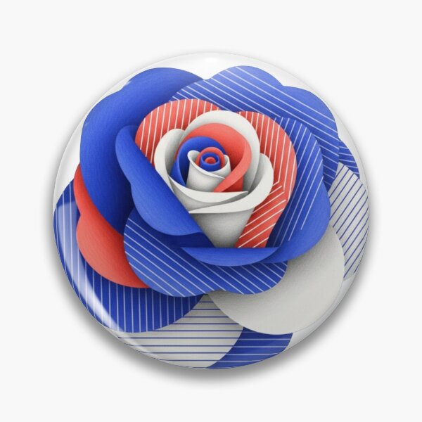 Item preview, Geometric Optical Rose: Flat Vector Line Art designed and sold by Dzblack.