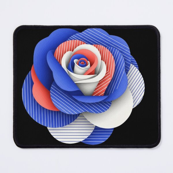 Item preview, Geometric Optical Rose: Flat Vector Line Art designed and sold by Dzblack.