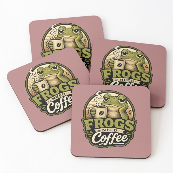 Item preview, frog, coffee, coffee lover, funny animal designed and sold by Aliplus+.