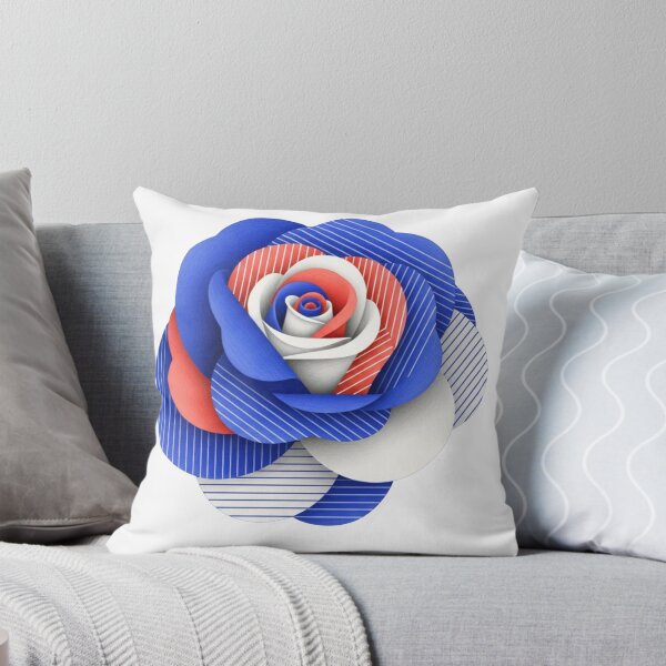 Item preview, Geometric Optical Rose: Flat Vector Line Art designed and sold by Dzblack.
