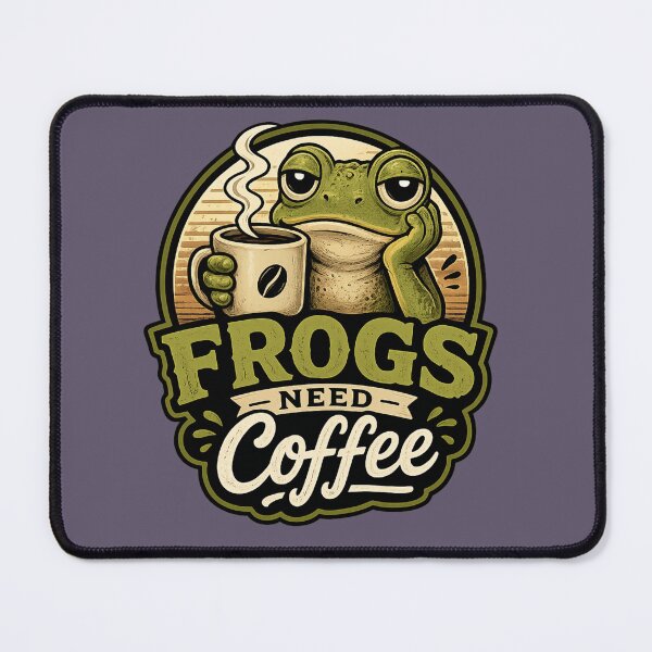 Item preview, frog, coffee, coffee lover, funny animal designed and sold by Aliplus+.