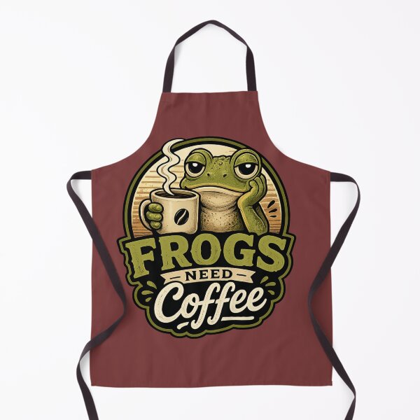 Item preview, frog, coffee, coffee lover, funny animal designed and sold by Aliplus+.