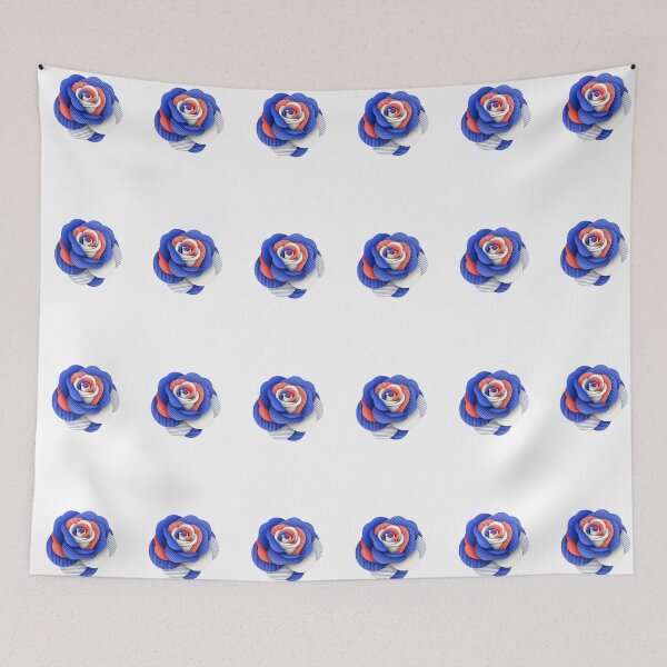 Item preview, Geometric Optical Rose: Flat Vector Line Art designed and sold by Dzblack.