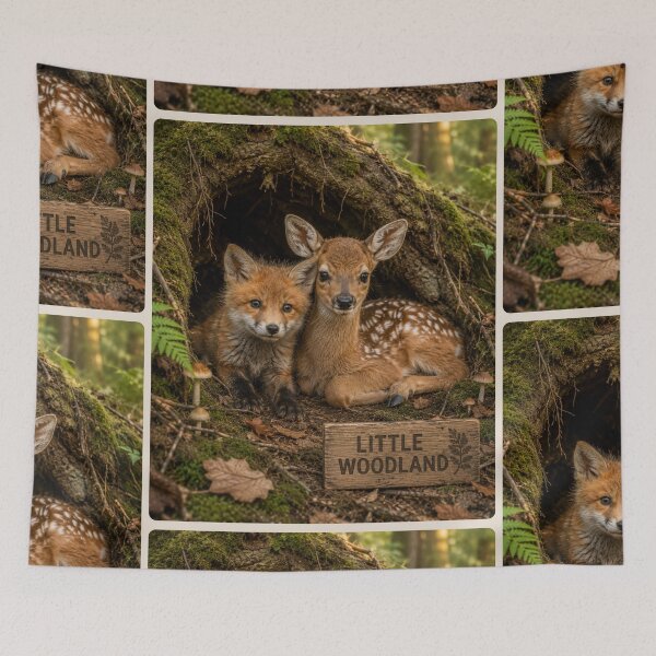 Item preview, Cute Woodland Fox Fawn Baby Animals Forest designed and sold by BagFactoryUK.