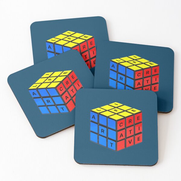 Item preview, A R T • L I F E • C R E A T I V E: Rubik's Cube Letter Design designed and sold by CreativeArtistL.