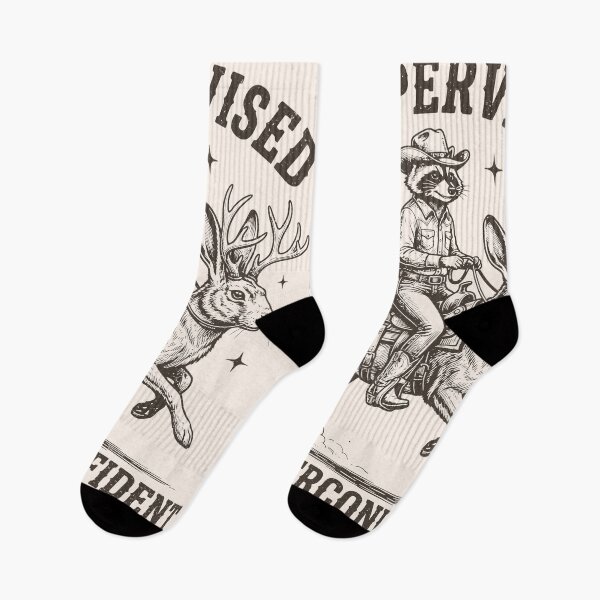 Item preview, Jackalope Cowboy Raccoon Unsupervised And Overconfident Western  designed and sold by Y-Vibes.