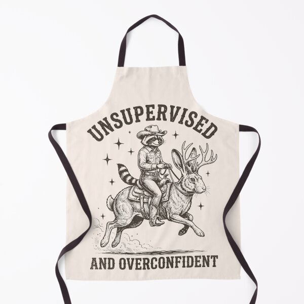 Item preview, Jackalope Cowboy Raccoon Unsupervised And Overconfident Western designed and sold by Y-Vibes.