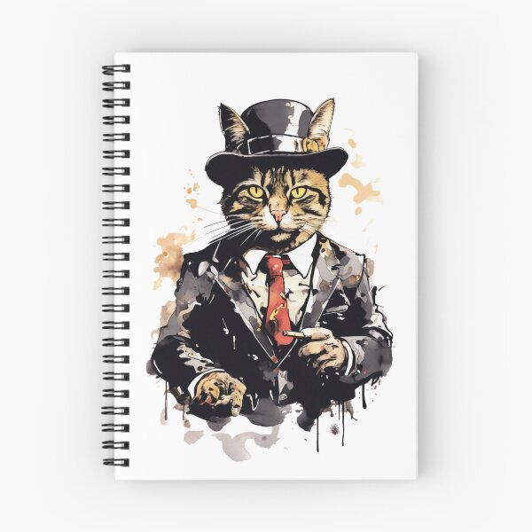 Item preview, Gangster Cat in Suit Vintage Mafia  designed and sold by Ginetta0815.