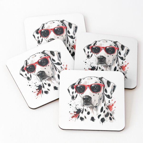 Item preview, Cool Dalmatian Dog Red Sunglasses designed and sold by Moizento.