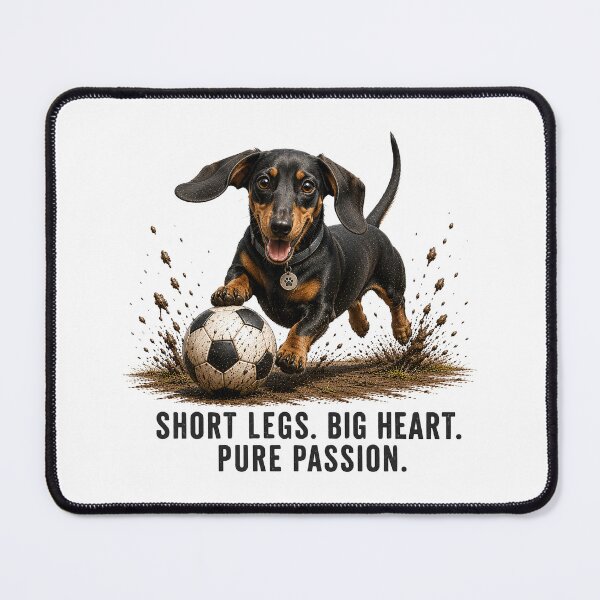 Item preview, Dachshund soccer player – Soccer Dog Illustration designed and sold by PAPIRO SIGLO XXI.