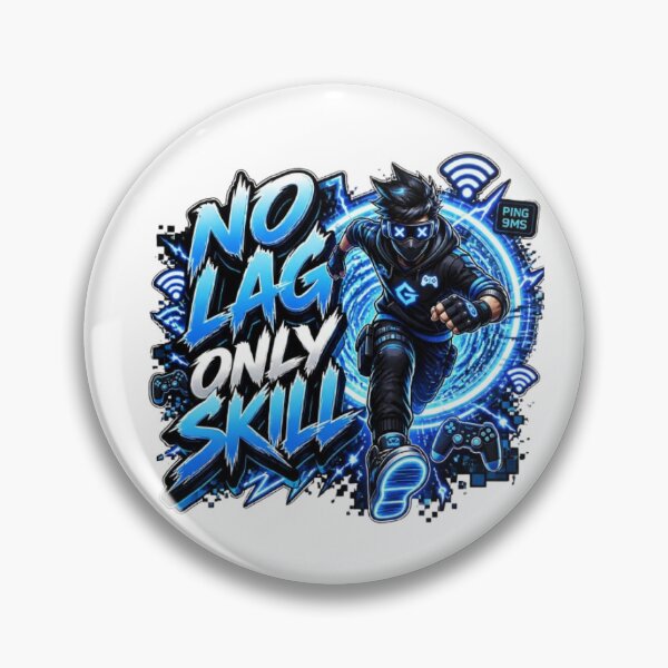 Item preview, NO LAG ONLY SKILL | Cyber Gaming Streetwear Graphic Sticker designed and sold by Stylestickers55.