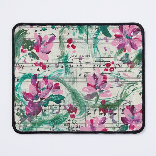 Item preview, Botanical Symphony on Vintage Sheet Music by Nicole Giger designed and sold by NicoleGiger.Studio.