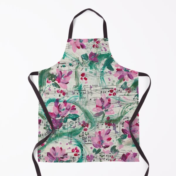 Item preview, Botanical Symphony on Vintage Sheet Music by Nicole Giger designed and sold by NicoleGiger.Studio.
