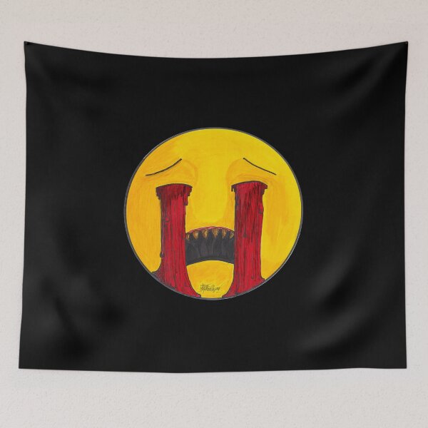 Item preview, Crying Face Scar-E-Moji Horror Art designed and sold by Grimmlar.