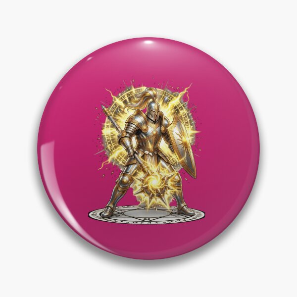 Item preview, Epic Golden Knight Holy Light Paladin designed and sold by Utopian-Magic.