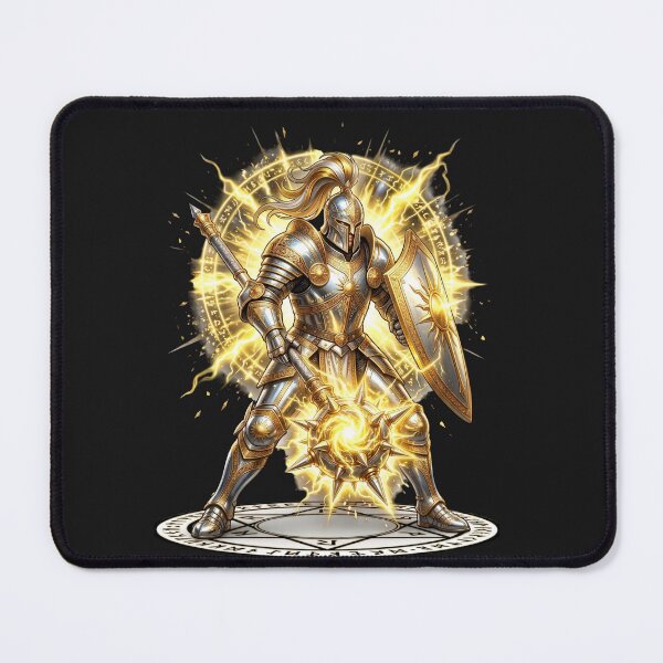 Item preview, Epic Golden Knight Holy Light Paladin designed and sold by Utopian-Magic.